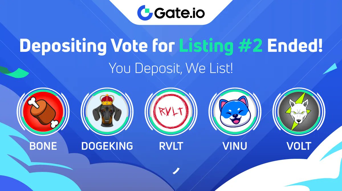 Gate's tweet photo. 📣https://t.co/8kWqgEeplL "Depositing Vote for Listing #2" has ended. The winning project will be announced in the follow-up announcement.

❗️Note: The total votes as seen in the activity page are not final. All invalid votes will be excluded from total votes per the rules. https://t.co/AWfDtmGigX