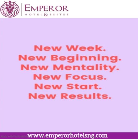 EmperorHotel_Ak's tweet photo. We cause the blessings of a new week to fall upon everyone and bring goodness our way

Thank you for staying with us on this page

We love you 💕💕

#emperorhotelandsuites

#AkureHowFar @AkureHowFar https://t.co/teyEk2nywN