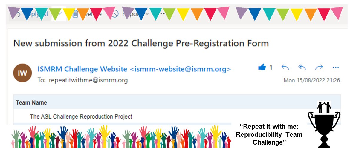 Laura (@laura78314018) on Twitter photo 1/ The #ChallengeISMRM committee <a href="/Laura78314018/">Laura</a> <a href="/sophieschau/">Sophie Schauman</a> <a href="/MaryJCaligiuri/">MEugenia Caligiuri</a> is pleased to announce that the Team named "๐ง๐ต๐ฒ ๐๐ฆ๐ ๐๐ต๐ฎ๐น๐น๐ฒ๐ป๐ด๐ฒ ๐ฅ๐ฒ๐ฝ๐ฟ๐ผ๐ฑ๐๐ฐ๐๐ถ๐ผ๐ป ๐ฃ๐ฟ๐ผ๐ท๐ฒ๐ฐ๐" is on-board!
Thanks to <a href="/AslOsipi/">The OSIPI ASL MRI Challenge (2021)</a> <a href="/TheNeuro_MNI/">The Neuro</a> for participating in the initiative!๐ 1/ The #ChallengeISMRM committee <a href="/Laura78314018/">Laura</a> <a href="/sophieschau/">Sophie Schauman</a> <a href="/MaryJCaligiuri/">MEugenia Caligiuri</a> is pleased to announce that the Team named "๐ง๐ต๐ฒ ๐๐ฆ๐ ๐๐ต๐ฎ๐น๐น๐ฒ๐ป๐ด๐ฒ ๐ฅ๐ฒ๐ฝ๐ฟ๐ผ๐ฑ๐๐ฐ๐๐ถ๐ผ๐ป ๐ฃ๐ฟ๐ผ๐ท๐ฒ๐ฐ๐" is on-board!
Thanks to <a href="/AslOsipi/">The OSIPI ASL MRI Challenge (2021)</a> <a href="/TheNeuro_MNI/">The Neuro</a> for participating in the initiative!๐