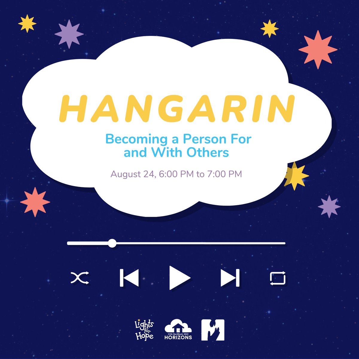 LightsForHope23's tweet photo. LFH Command, do you copy? This is Capt. Gangstar stating that Operation: Horizons is a go.  🛰

First on our agenda, meet up with our fellow Space Rangers from Musmos for a mission! Join us on this mission on August 24, 6:00-7:00 pm. https://t.co/CiQ408376V