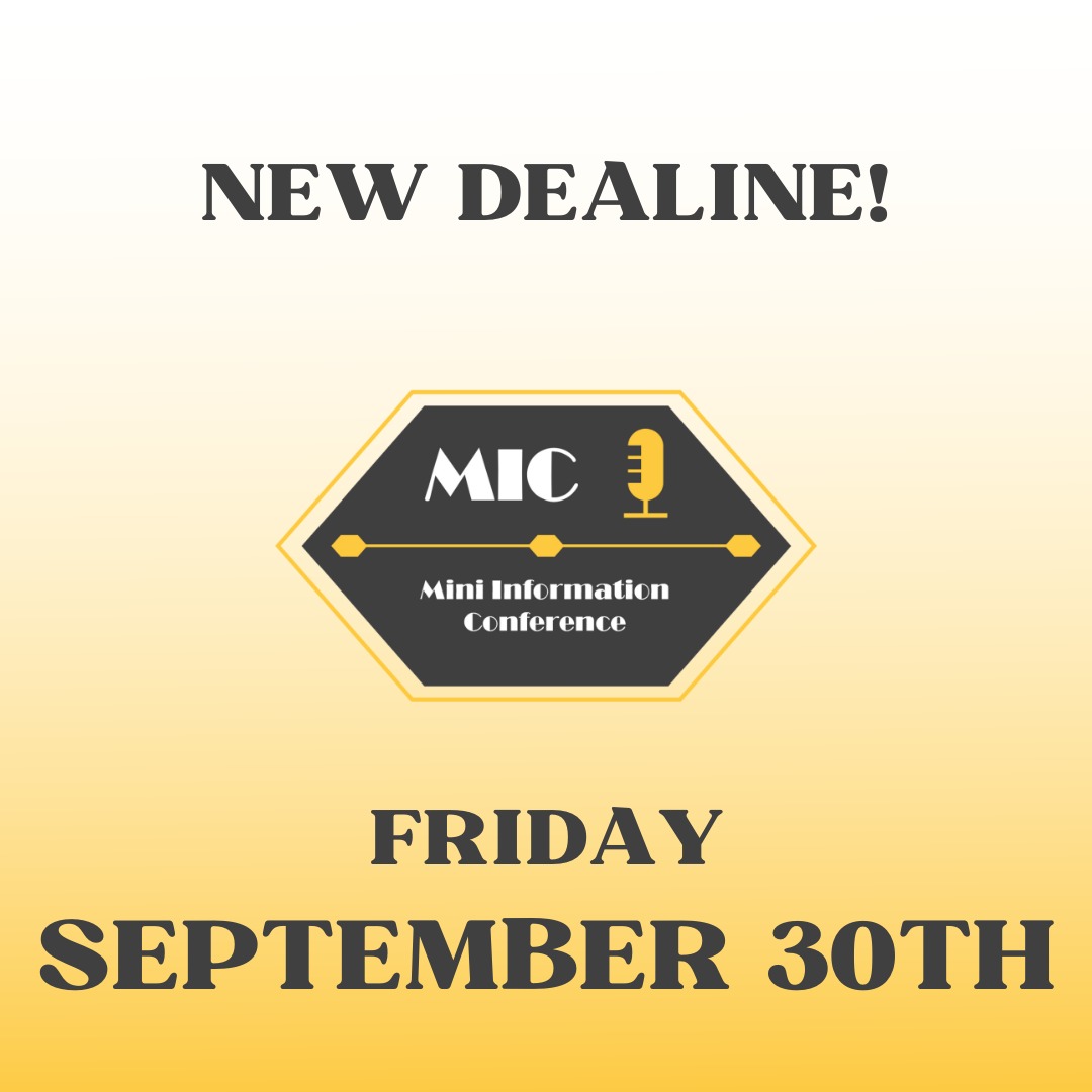 miniinfocon's tweet photo. The deadline has been moved! 📖 You now have until September 30th to submit an abstract and be a part of the best free conference of the year. 🎤 Submit it now at https://t.co/sVA1hyGdCC https://t.co/U5uKBhYeCo