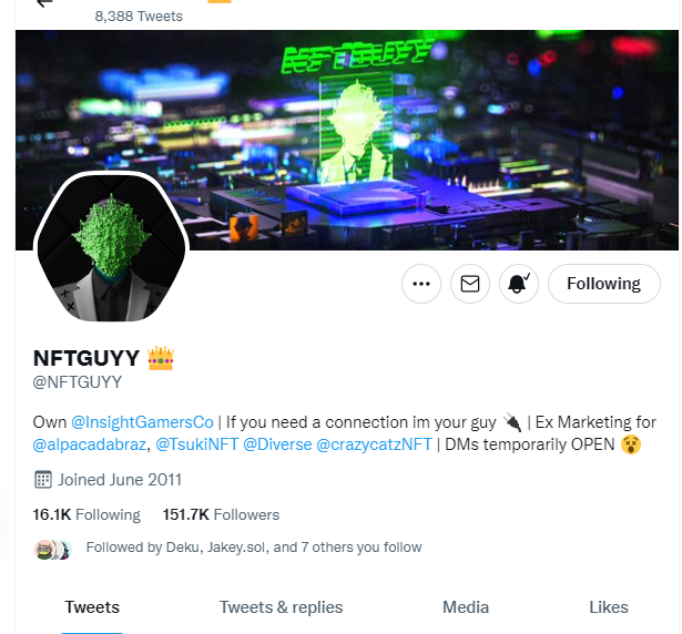 Colodude5280's tweet photo. @NFTGUYY https://t.co/Sar51i9Wfv