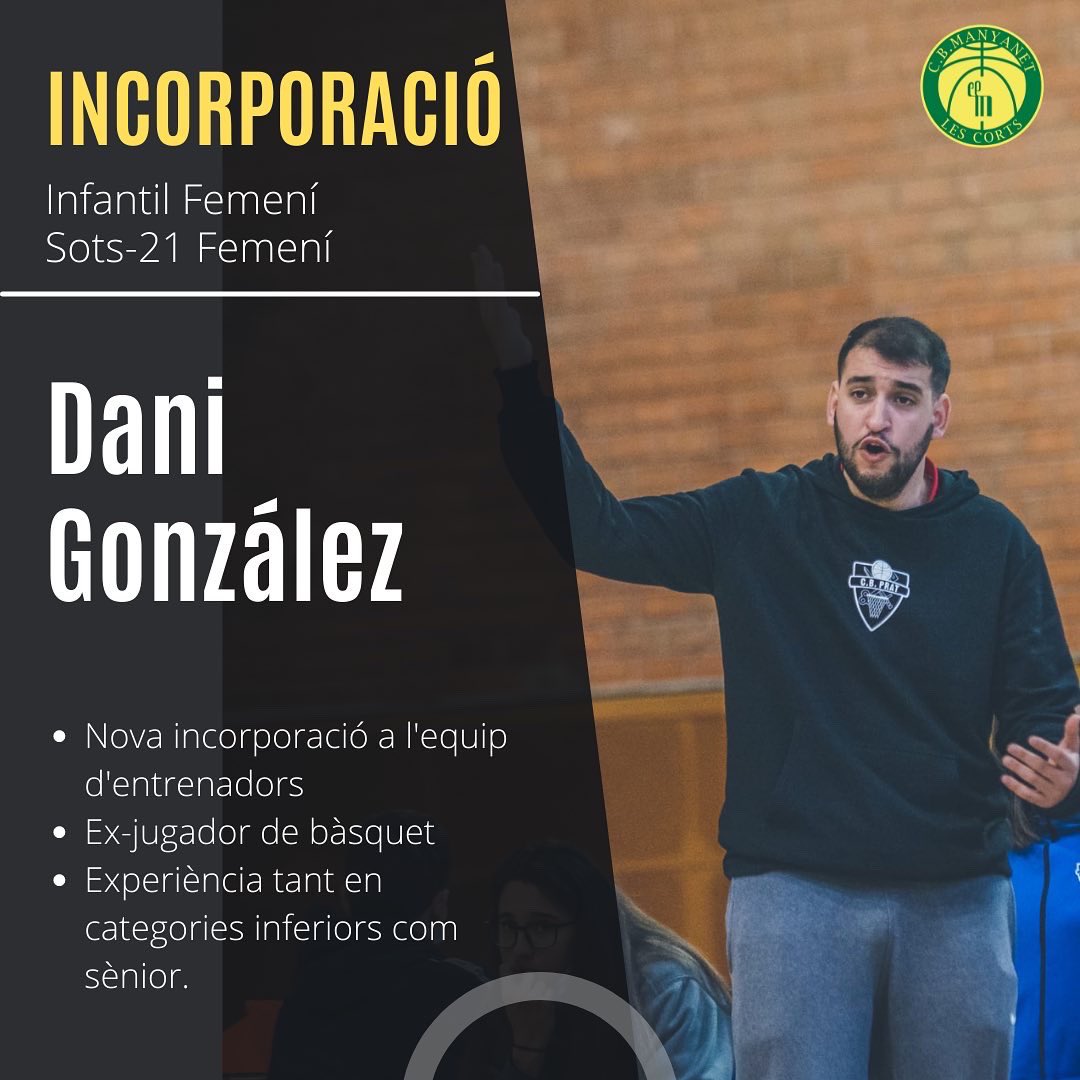 CBManyanet's tweet image. ➡️ A l’Infantil Femení, comptem amb dues incorporacions de luxe: el Dani, amb molta experiència en diferents categories i la Carla, jugadora de la casa.

#ForçaManyanet 💚💛