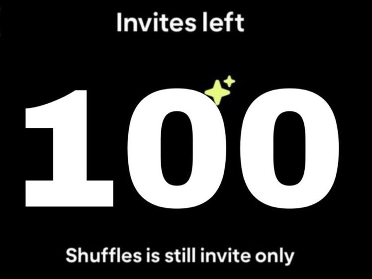 BIG SHUFFLES CODE GIVEAWAY
i've got 100 invites to pinterest shuffles left
. LIKE RETWEET AND FOLLOW ME AND YOU WILL GET ONE CODE #shuffle #shufflecode #shufflecodes LIKE PINNED TWEET FORE MORE CHANCE