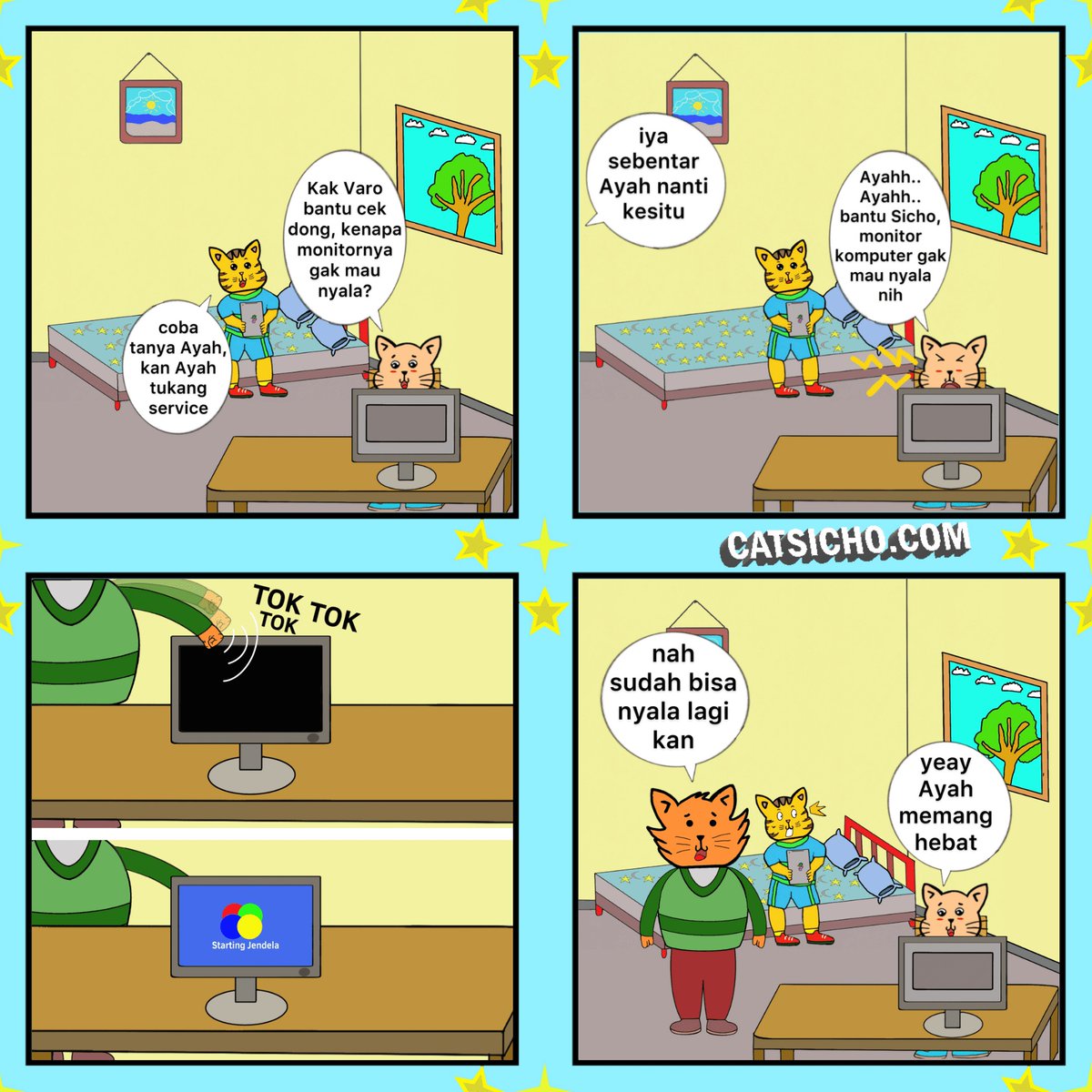 catsicho's tweet photo. Tinju super

#komiklokal #komik #komikindonesia #komikinajah #komikstrip #comics #comicsstrip #gambar #gambarlucu #ngakak #cat #catsicho #komikin #komikindo #komikin_ajah #sicho https://t.co/GKB9RYMfvL
