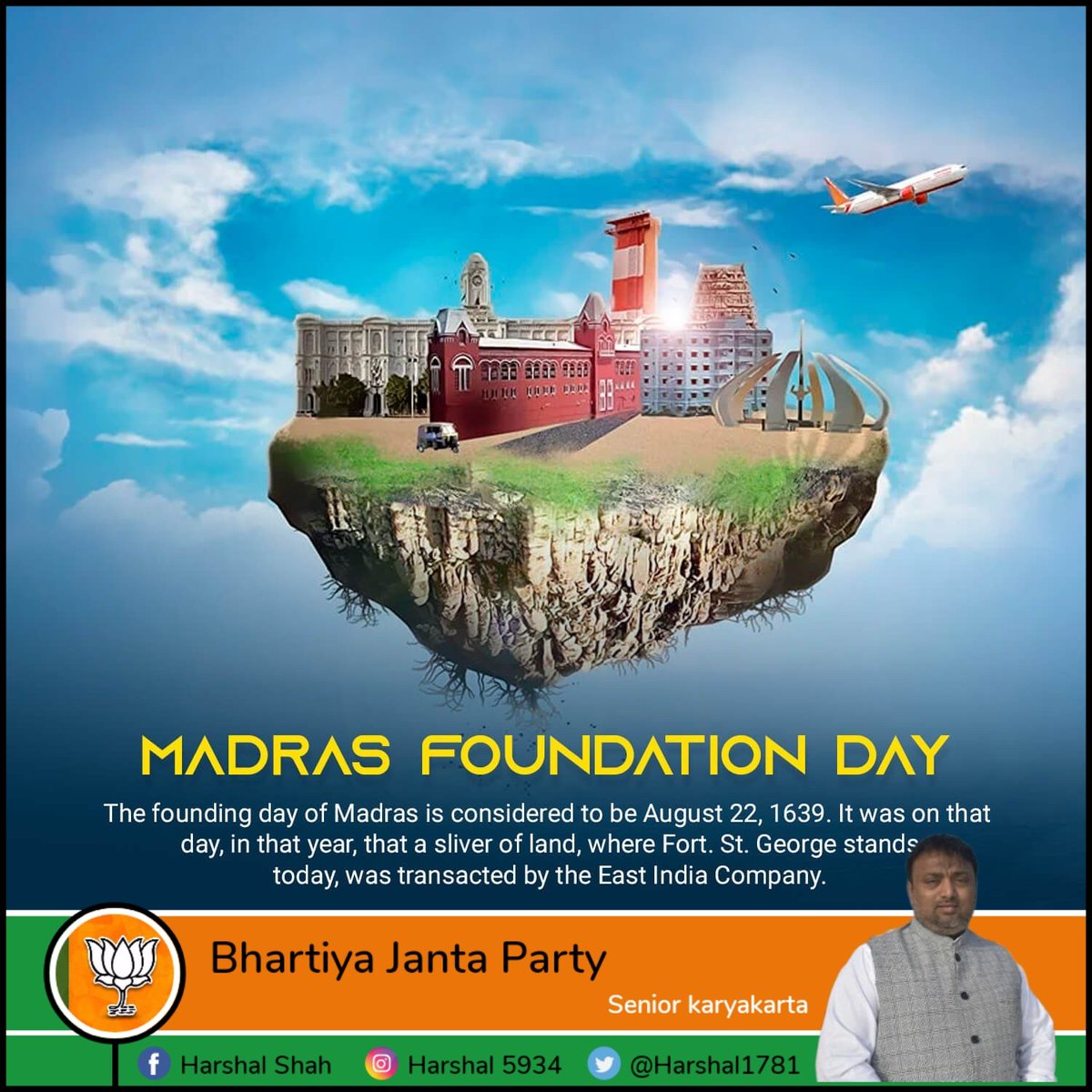 Harshal1781's tweet image. #HappyMadrasDay