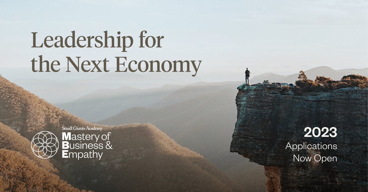 SGAust's tweet photo. Applications for the 2023 Mastery of Business &amp; Empathy intake are now open. 

Find everything you need to know about embarking on the MBE Journey here: https://t.co/MKPnrQVTGW https://t.co/oUZdxFHStL
