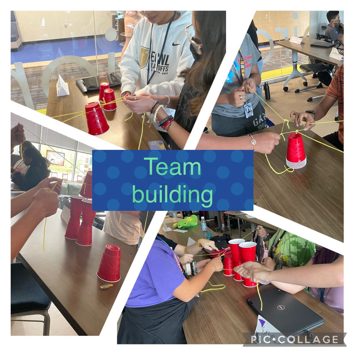 MsStewart_WLMS's tweet photo. Back to School Team Building 🐺💙💚 @WL_LovesScience @HumbleISD_WLMS https://t.co/H3XeZGjmGQ