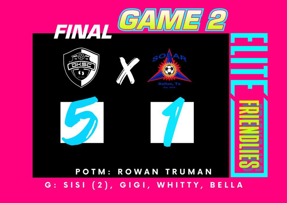 Elite friendlies this weekend✅✅ Two strong played games, and put 2 more wins in the book, excited for what is to come with this team!!