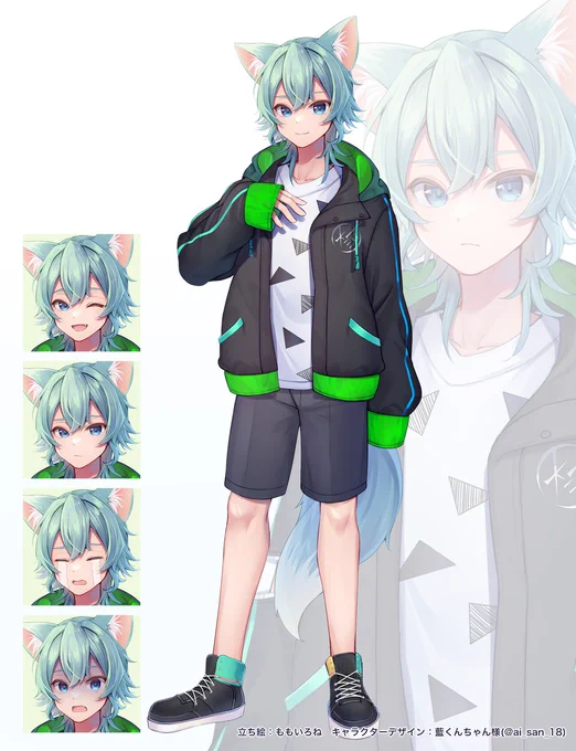 【告知】天河くん()様のYoutube活動用立ち絵を描かせていただきました!どうぞよろしくお願いいたします。 