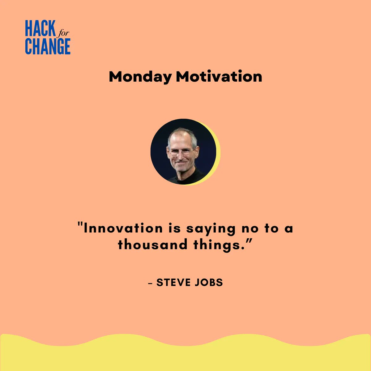 HackForChangeIN's tweet photo. Steve Jobs has been a game changer in many aspects. His life story in itself is an  inspiring, motivational story. Here is our Monday motivation!

#mondaymotivation #stevejobs #apple #motivation #inspiration https://t.co/lyVw9MQM57