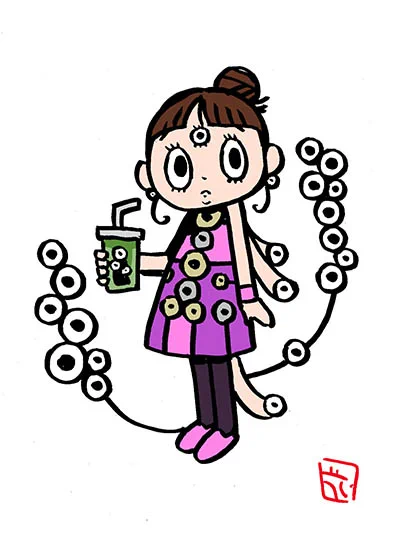 百野瞳ちゃん。その2。#百目 #百野瞳 #もんすたーおとめちゃん 
