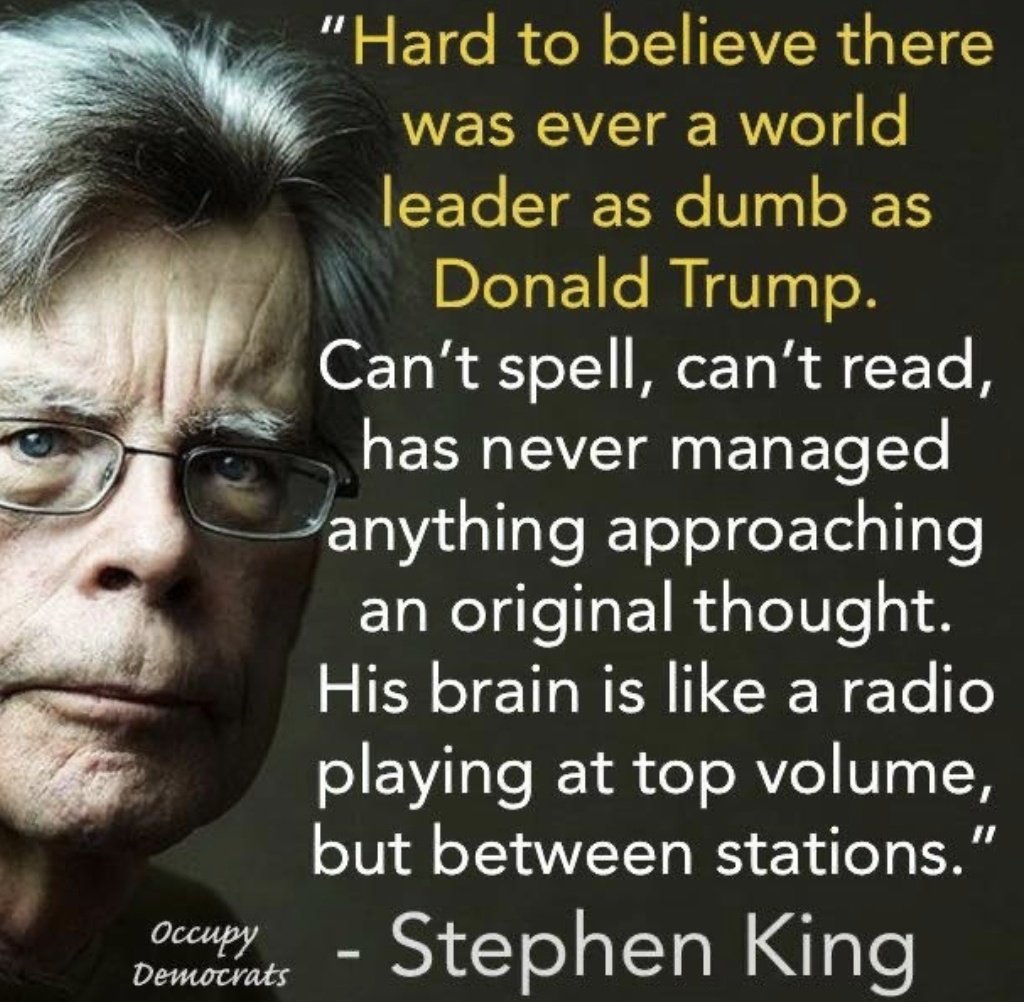 AlexButterfly01's tweet image. "Was there ever, in all of American history, a man less fit for the presidency than Donald Trump?" ~ Stephen King 

It's horrifying that after committing so many crimes, Trump is still free!

#Trumpisgoingtoprison Time to Arrest Trump🤬
