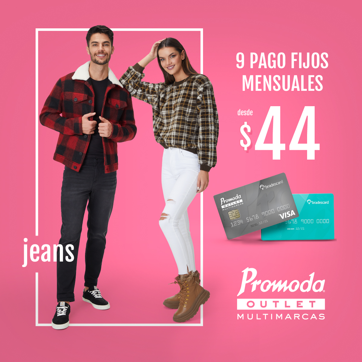 PromodaOutlet's tweet photo. Inicia la semana estrenando con mi tarjeta Bradescard y llévate unos hermosos jeans en pagos mensuales desde $44 pesos.  #Promoda Outlet 
Encuentra tu tienda más cercana, aquí: https://t.co/BINZ0t4dnV https://t.co/EdP7OOWr1L