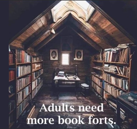 Yes! I would love this. Look at all the light and books.
