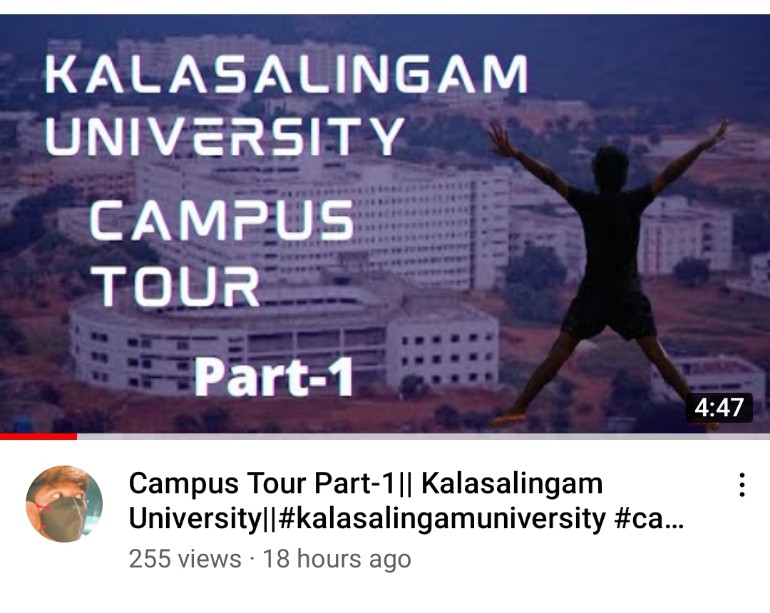 DineshkarthikN's tweet image. I have recently uploaded a youtube video in my channel about #kalasalingamuniversity
Link:-youtu.be/53UjJm_mcOo