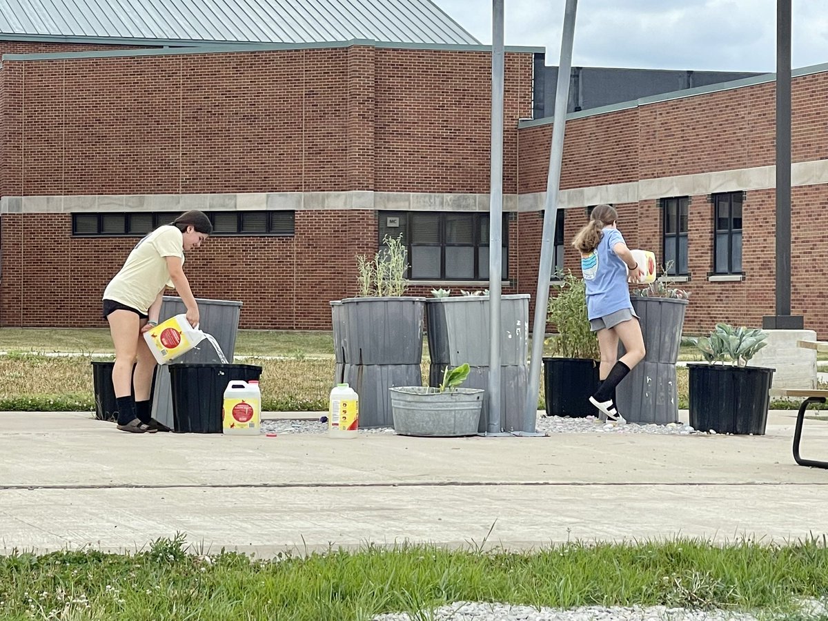A big shout-out to all the families of teachers.  They don’t get enough credit for helping us see our visions through.  Thank you to my family who have, every day, helped fill buckets and travel to the inclusion garden to keep those plants ready for students when they return ♥️