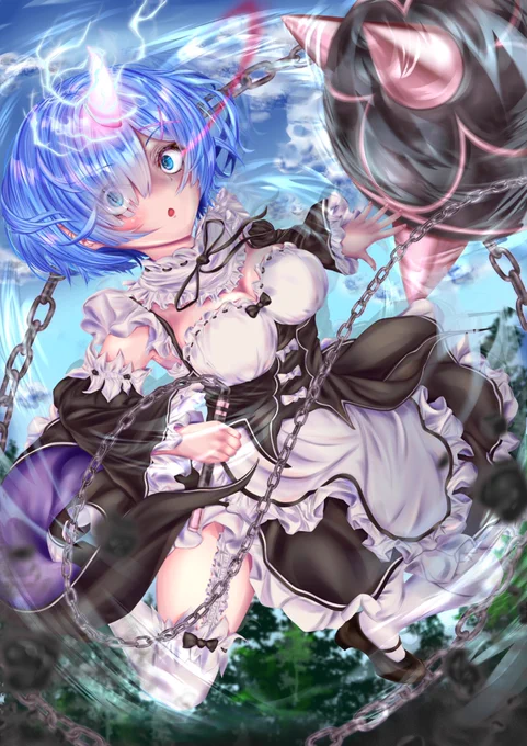 #夏休みはフォロワーさんが増える#rezero 鬼化レム大好きマンです。 