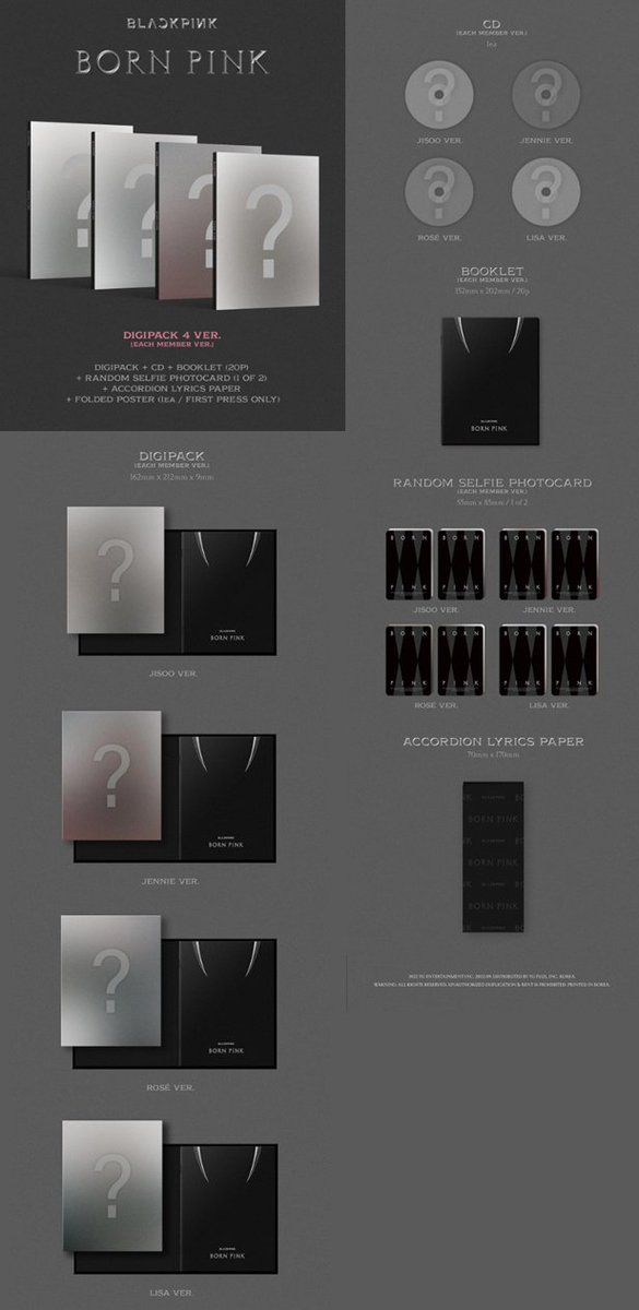 pporder_'s tweet photo. ✨รี+ฟอล สุ่มแจก 1 บั้ม✨
[Pre] BORN PINK  (DIGIPACK ver.)🖤💗

💖 Ktown ㅡ 🚢410 | ✈️470
💖 YG ㅡ 🚢510 | ✈️580
✨ เลือกเมมได้
🎁 เบเนตามเว็บที่สั่ง

ㅡ มัดจำ 50%
ㅡ รวมภาษีแล้ว เก็บรอบเดียวค่ะ

🚚 60 (ต่อไป+20)
📮 สอบถาม/สั่งซื้อทัก dm ได้เลยค่า
#ตลาดนัดบพ #ตลาดนัดblackpink https://t.co/KvNbDC1fuL