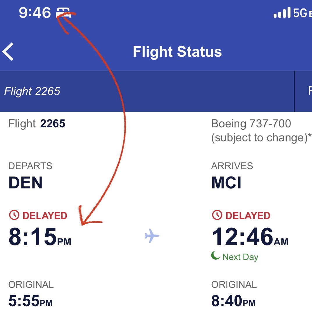gears_gadgets's tweet photo. Hey @SouthwestAir, I love the optimism that my flight will take off nearly 2 hours ago but I think maybe updating the delay would be nice. Also, the random deletion of my digital boarding pass was neat. This is pretty horrendous logistics management. https://t.co/tQTFnBgMHS
