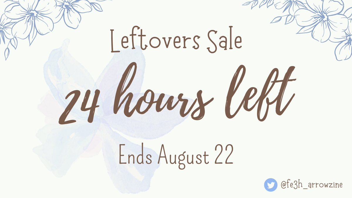 fe3h_arrowzine's tweet photo. 24 Hours Remain! Check out our leftovers before time is up! Our charity zine features archers from #FireEmblemThreeHouses so please grab our merch and digital zine before it’s gone!

https://t.co/XgtDdxrhdH https://t.co/OMWWlAvq52