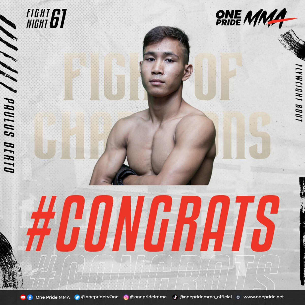 onepride_mma's tweet photo. Selamat kepada petarung yang menang pada Fight Night 61, 20 Agustus 2022 🏅
.
#OneprideMMA #OnepridetvOne #FightNight61 #KOBI https://t.co/zWxd27g851