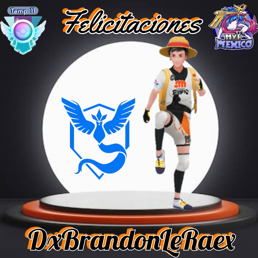 mvpmexico_'s tweet photo. 🏅26° Leyenda MVP México🏅

Muchísimas felicidades ✨Brandon🥰✨ , un integrante más del team en conseguir el rango Leyenda de la temporada 11💪🏻😎 

OrgulloMVP❤️ 
DxBrandonLeRaex 🥳 @xBrandonLeRaex

#PokemonGO #GBL #MVPMéxico #EstrenandoPose🕴️ https://t.co/3seSoQKxuW