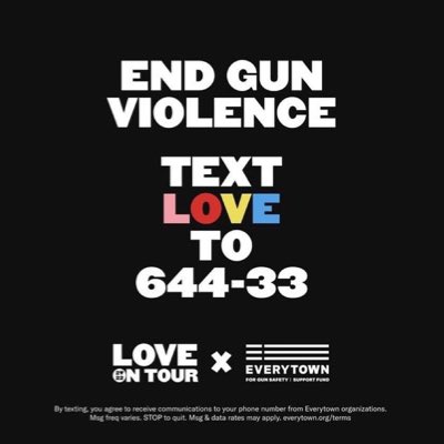 WigglyJello's tweet photo. Harry Styles pledged to donate 1 million dollars to 
@Everytown and share opportunities to take action in the movement to end gun violence during his LOVE  tour 
So listen to @Harry_Styles and text LOVE to 644-33. This WA @MomsDemand volunteers is even a bigger fan now https://t.co/FCNS5ysZMJ