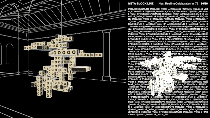 LinzMeta's tweet photo. New MetaBlock Community Structure! 
A meta-participatory project for the design &amp; construction of a 1:1 scale architectural prototype at MetaSpace exhibition at Francisco Carolinum Linz2022
MetaBlockBot:2022-08-22-06-05-07 https://t.co/2HdxBTMpWL
