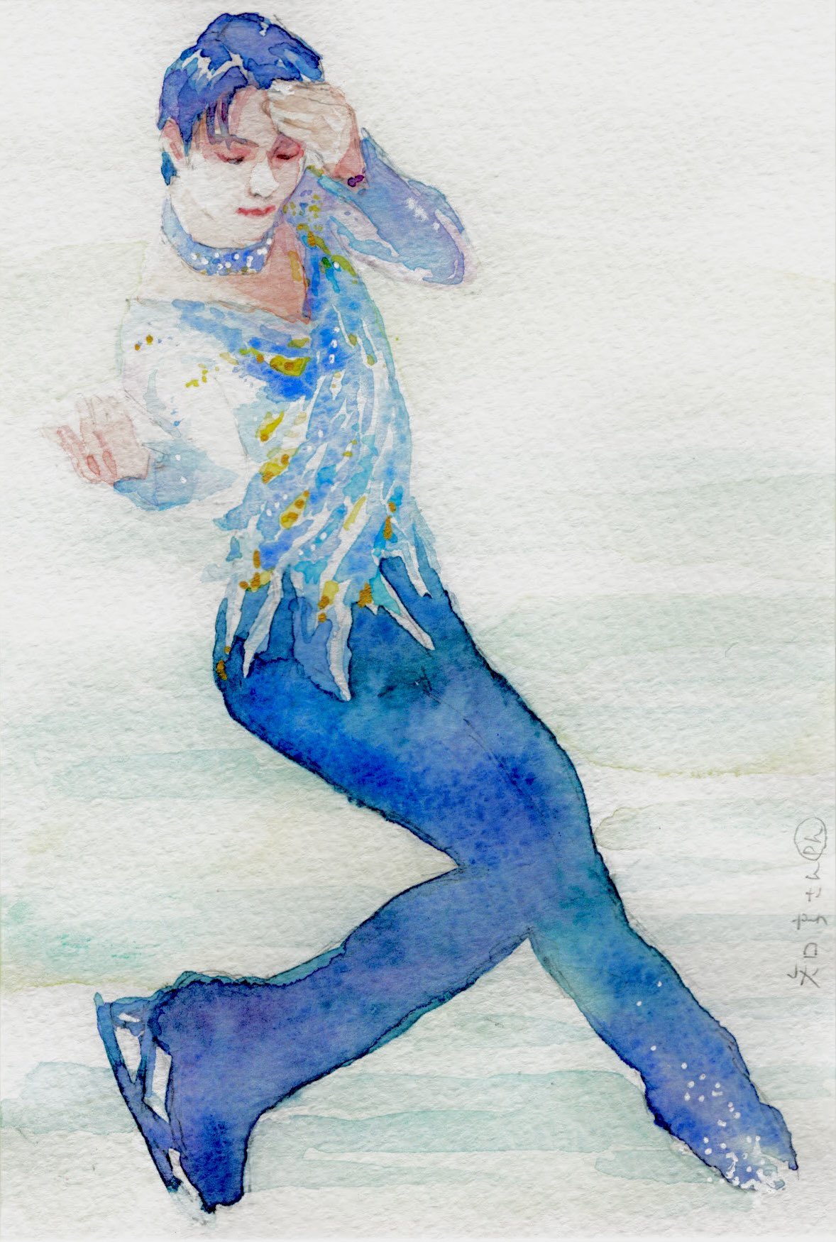 羽生結弦　絵画　ホプレガ ⽻⽣結弦とCLAMPコラボ絵本『GIFT』公式サイト＆Twitterが