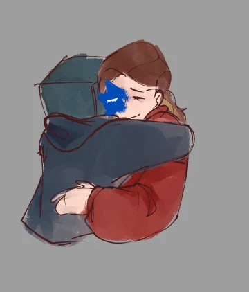 For  "me giving u a hug :]":')))) 
