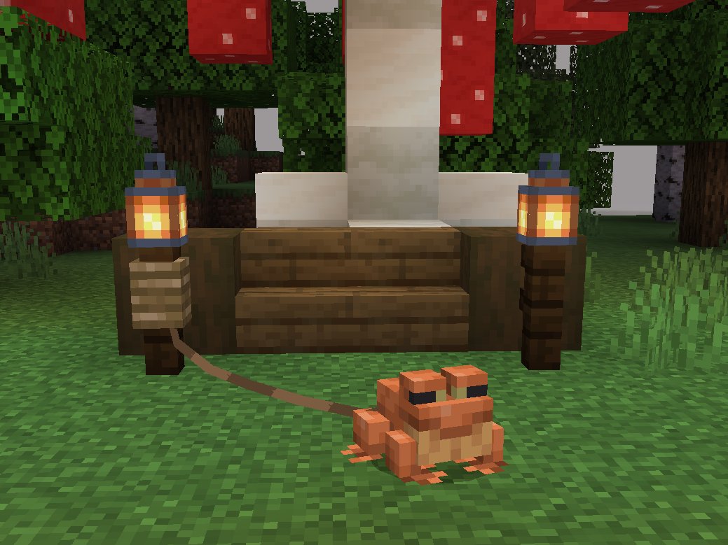 ParrotNoname's tweet photo. Froggy(Frog girl) under a big mushroom. 🐸🍄
#Minecraft #MinecraftFrog #minecraftmushroom https://t.co/gv2cQXfufT