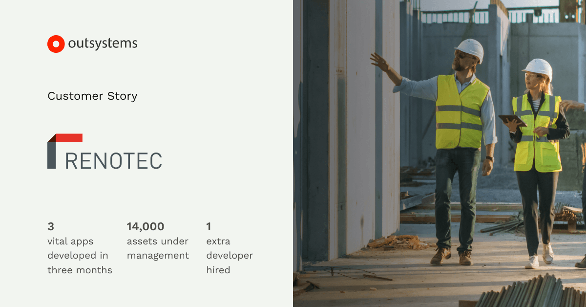 agentbaseAG's tweet photo. Mit leistungsstarkem #lowocde hat Renotec 3 Apps in 3 Monaten entwickelt. Die neuen &amp; einfach zu bedienenden #FieldService #Apps wurden für die Verwaltung von mehr als 14.000 Assets entwickelt und bieten eine einheitliche #UserExperience. https://t.co/PZgdDcO14t https://t.co/U1a3w7cLni