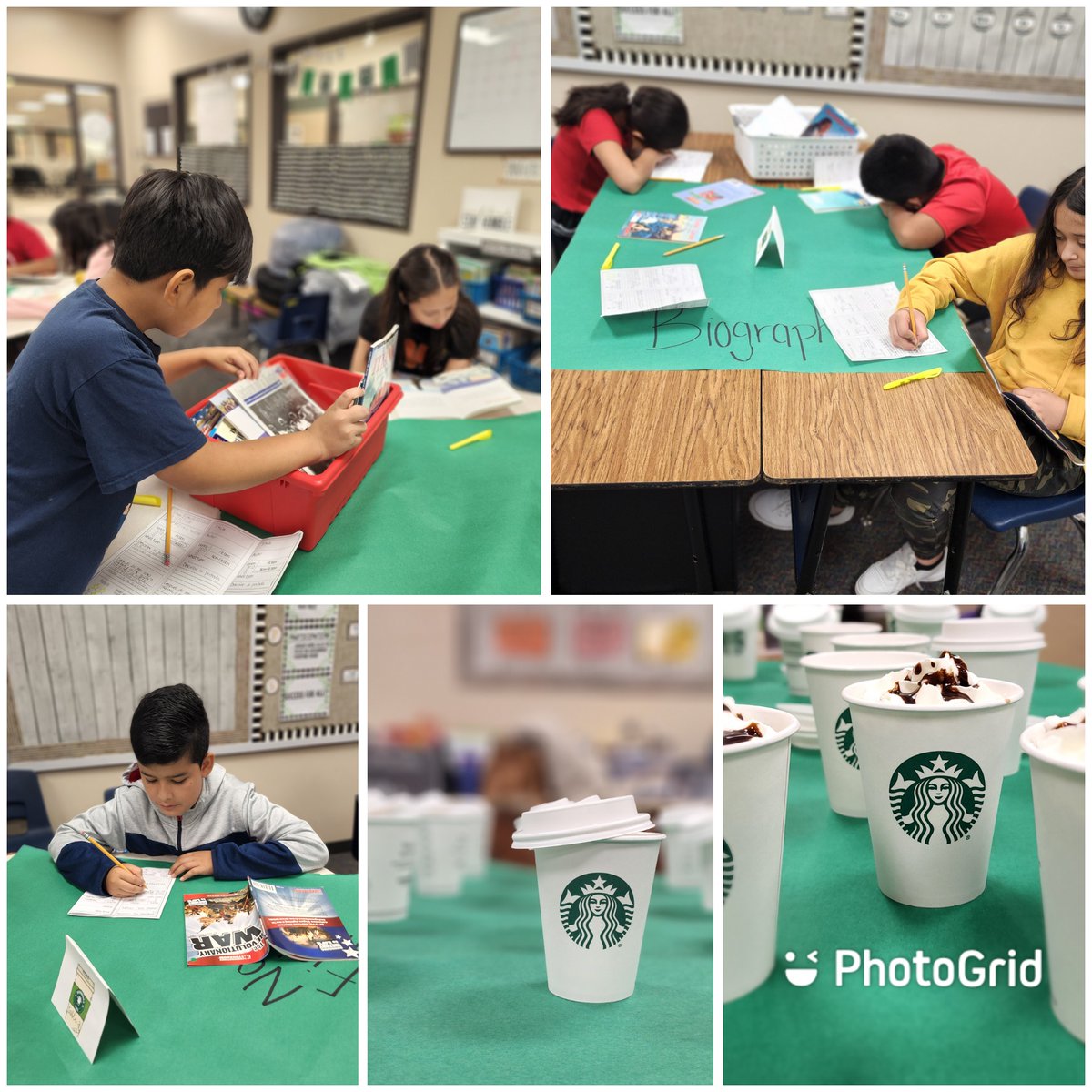 BilingualRocks's tweet photo. Ss book tasting and book shopping at Starbooks Cafe!  @KristenDBelcher @LamarElemCISD @bileslcisd https://t.co/JqeoJL01yf