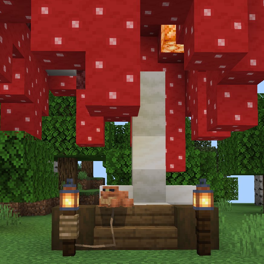 ParrotNoname's tweet photo. Froggy(Frog girl) under a big mushroom. 🐸🍄
#Minecraft #MinecraftFrog #minecraftmushroom https://t.co/gv2cQXfufT