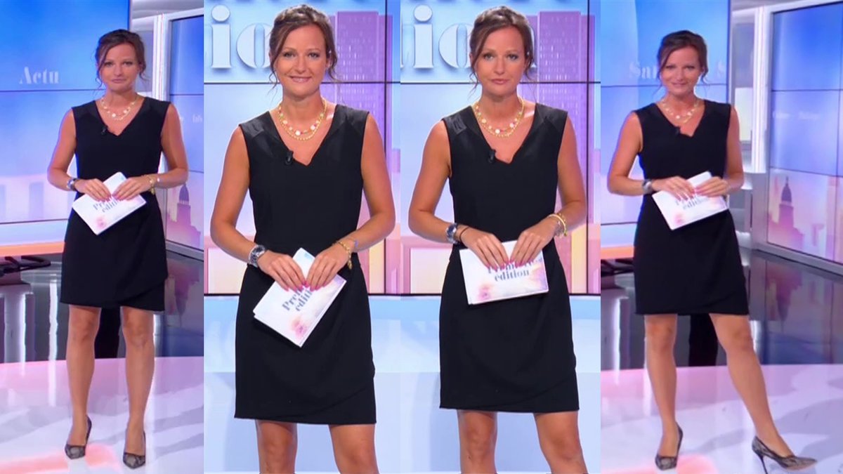 captain_caps_'s tweet image. Ravissante @PaulinePioche pour la première de la nouvelle saison de #PremiereEdition ce matin