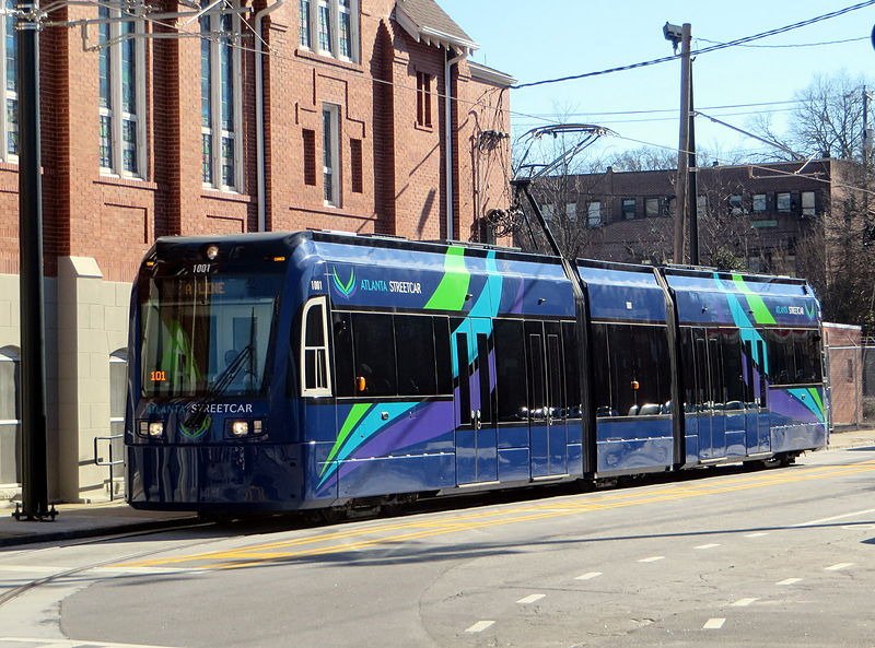 JipeTrains's tweet photo. #AtlantaStreetcar or #DowntownLoop is a streetcar line in Atlanta, Georgia, US. Testing on the line began in summer 2014 with passenger service beginning as scheduled on December 30, 2014. In 2021, the line had 114,700 rides, or about 300 per weekday in the fourth quarter of 2021 https://t.co/3ddA0AHA44