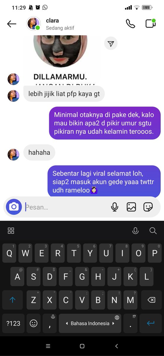 panda_adilla's tweet photo. @roastednchn Gue dm pas doi story pamer tt be like : 🙆🏻‍♀️ https://t.co/kZE25QYTse