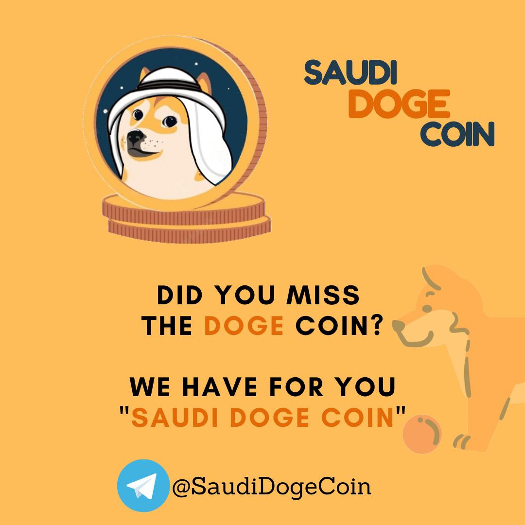 naim82089675's tweet photo. Saudi doge coin is for you...
We move to the moon..

The presale is very soon.
Don't miss it kindly be with us.#SaudiDoge
@KSADoge
#Hastags
#SaudiDoge
#Doge #Shib #Memecoin #Fairlaunch #Pinksale
@StrikerIbrahim
@Jay10kevwe https://t.co/6DsgNj0q1v