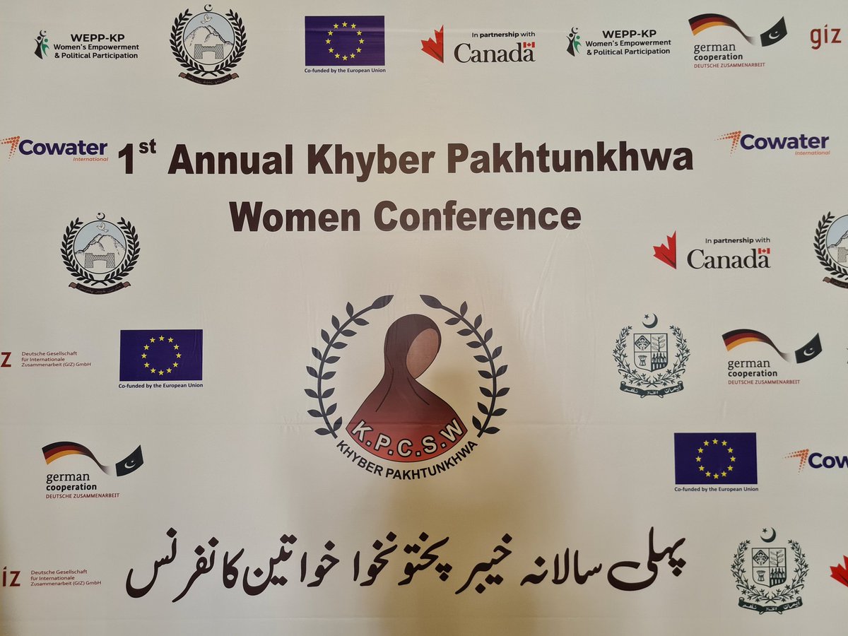 Cowater_Intl's tweet photo. Women's rights &amp; leadership are critical to an inclusive and prosperous #Khyberpakhtunkhwa &amp; Pakistan. Delighted to be supporting #KPwomenconf22 in partnership with @CanHCPakistan, @GIZPakistan, @EUPakistan. #KPwomen https://t.co/V2HZpK4S3s