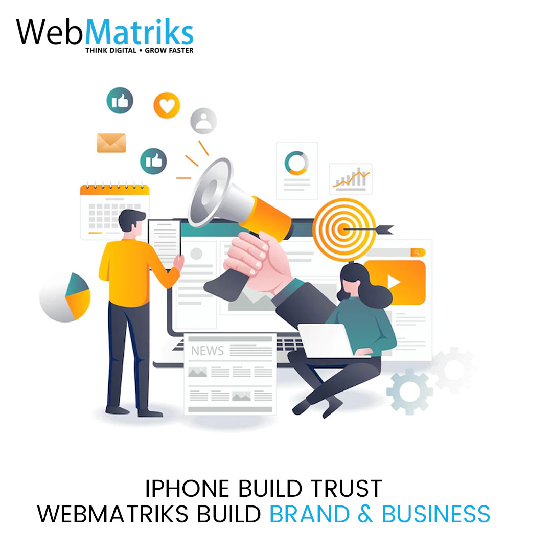 WebMatriks's tweet photo. iPhone establishes a strong trust, while #WebMatriks develop your brand and business using the top-notch #digitalmarketingtips  techniques. Utilizing the most up-to-date #marketing #strategies, from SMM and #SMO to Google #Adwords, to help your #business grow.
#onlinebusiness https://t.co/z5rscyFF1y