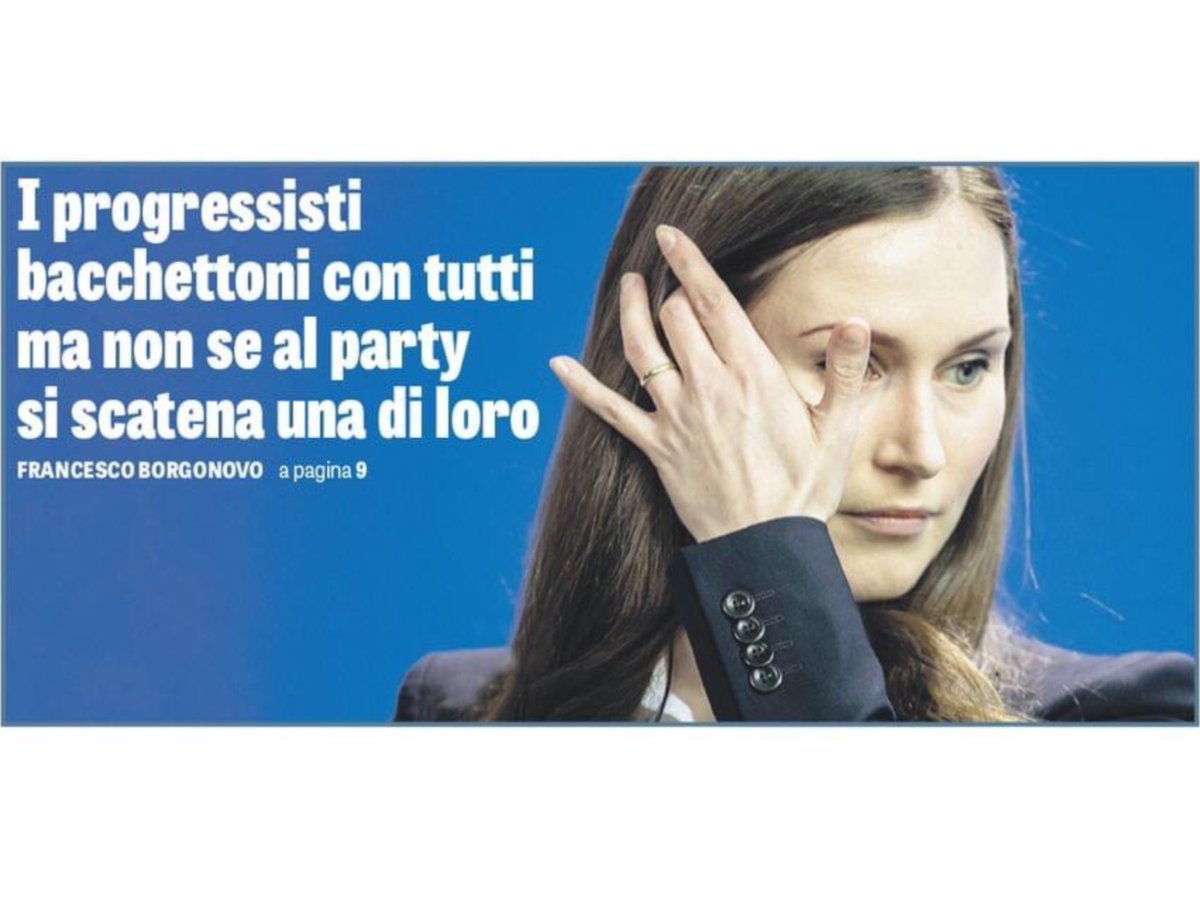 mgdj56's tweet photo. La #Sx racconta le danze di #SannaMarin in discoteca come un grande atto politico. Ma i nemici del divertimento e della libertà sono i progressisti. Da anni convertiti al moralismo.
Fare festa al #PapeeteBeach di Milano Marittima invece è“out”per le #BrigateRolex…
#CiaoPovery https://t.co/yAoQwFdfnV