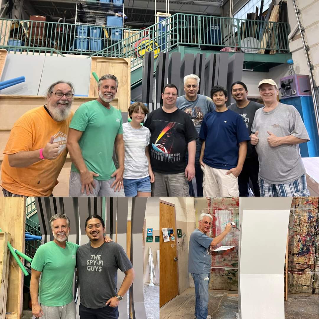 What a day! We started promptly at noon and ended about 7:30 this evening. Outstanding work this ENTIRE week for the home stretch of set construction on our FARRAGUT FORWARD corridor and sickbay sets. MOVING #FARRAGUTFORWARD. #KaoticaStudios #FarragutFilms #startrek #TWOK