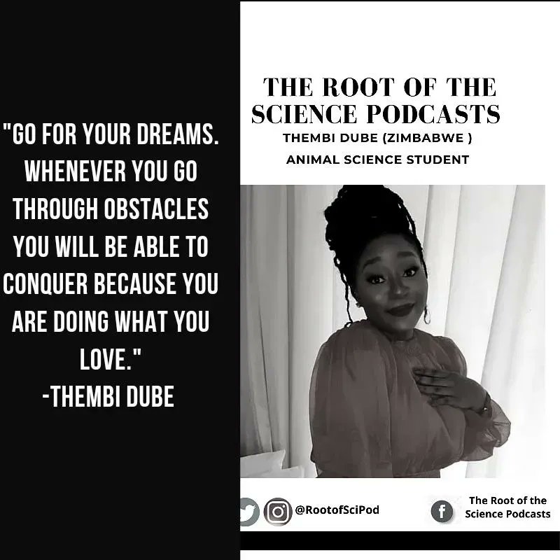 Reminder to catch up on this episode ft <a href="/UKZN/">University of KwaZulu-Natal</a> students -  who I (<a href="/Annelinda_c/">Anne with an E</a>) taught as a TA. This was part of the #YouAreAScientist interviews. This post Thembi Dube shares her pearls of wisdom. 
Listen here: buff.ly/3c5ZiAo

#womeninstem #africansinstem #scicomm