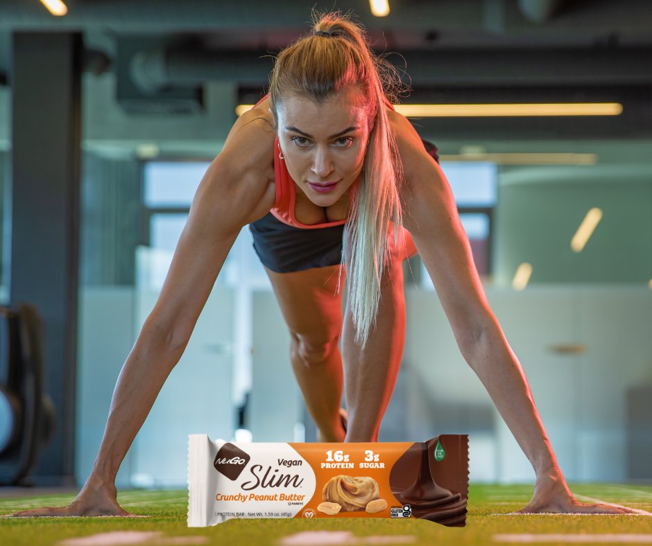 nugonutritionuk's tweet photo. Monday Motivation, fuel your workout – NuGo slim peanut butter bars have 16g of protein.
https://t.co/UNDknjKDu8 

#HighProtein #PeanutButter #CrunchyPeanutButter #Protein #Vegan #DairyFree #GlutenFree #GlutenFreeDiet #NuGo #NugoNutrition #DarkChocolate #ProteinBar #NuGoSlim https://t.co/892vdhOcIq
