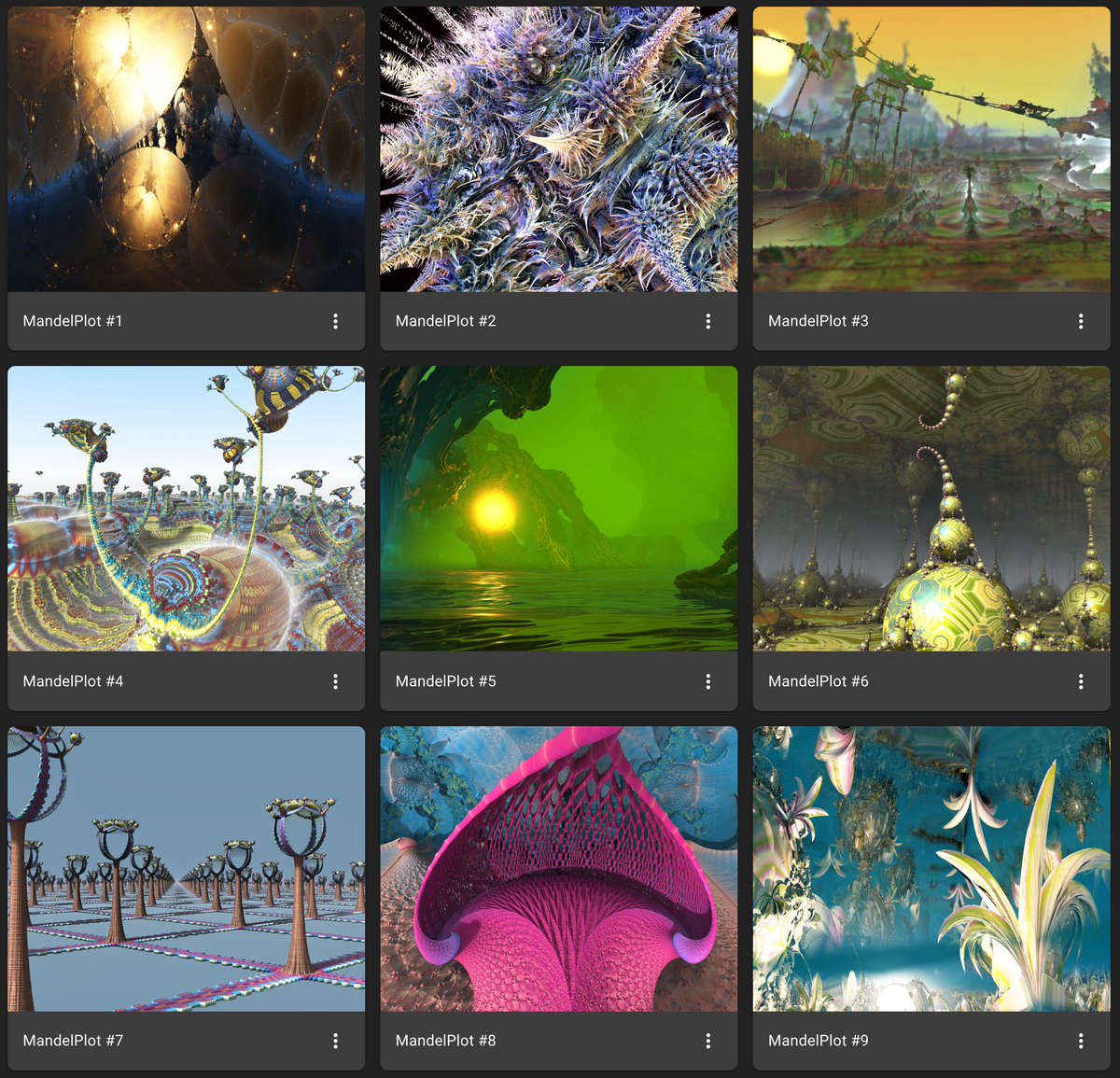 🌱 MandelPlot 🌱 3D Fractal Chia NFTs (PoFST) 🌱 tweet media