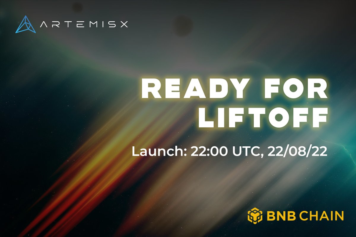 Website, dApp and docs updated for V2 ✅

READY FOR LIFTOFF! 🚀

Are you?

#artemis #artemisx #bsc #bscgem #BSCGems #BSCGemAlert #bnbchain #bsc #binance #bnb #busd