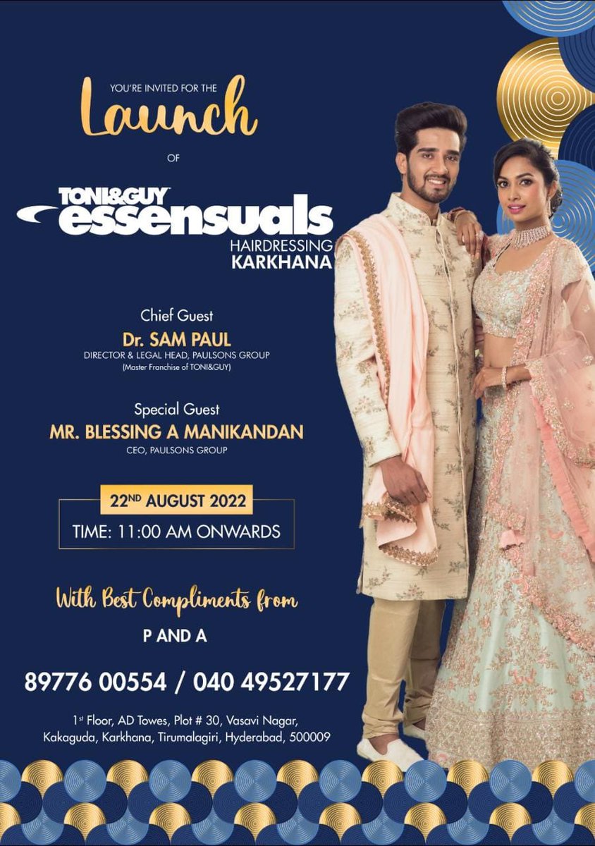 BlessingBro1's tweet photo. You Are Invited 🤩♥️🎉

#toniandguy #essensuals #ToniAndGuyWorld https://t.co/ifgQBIiyGX