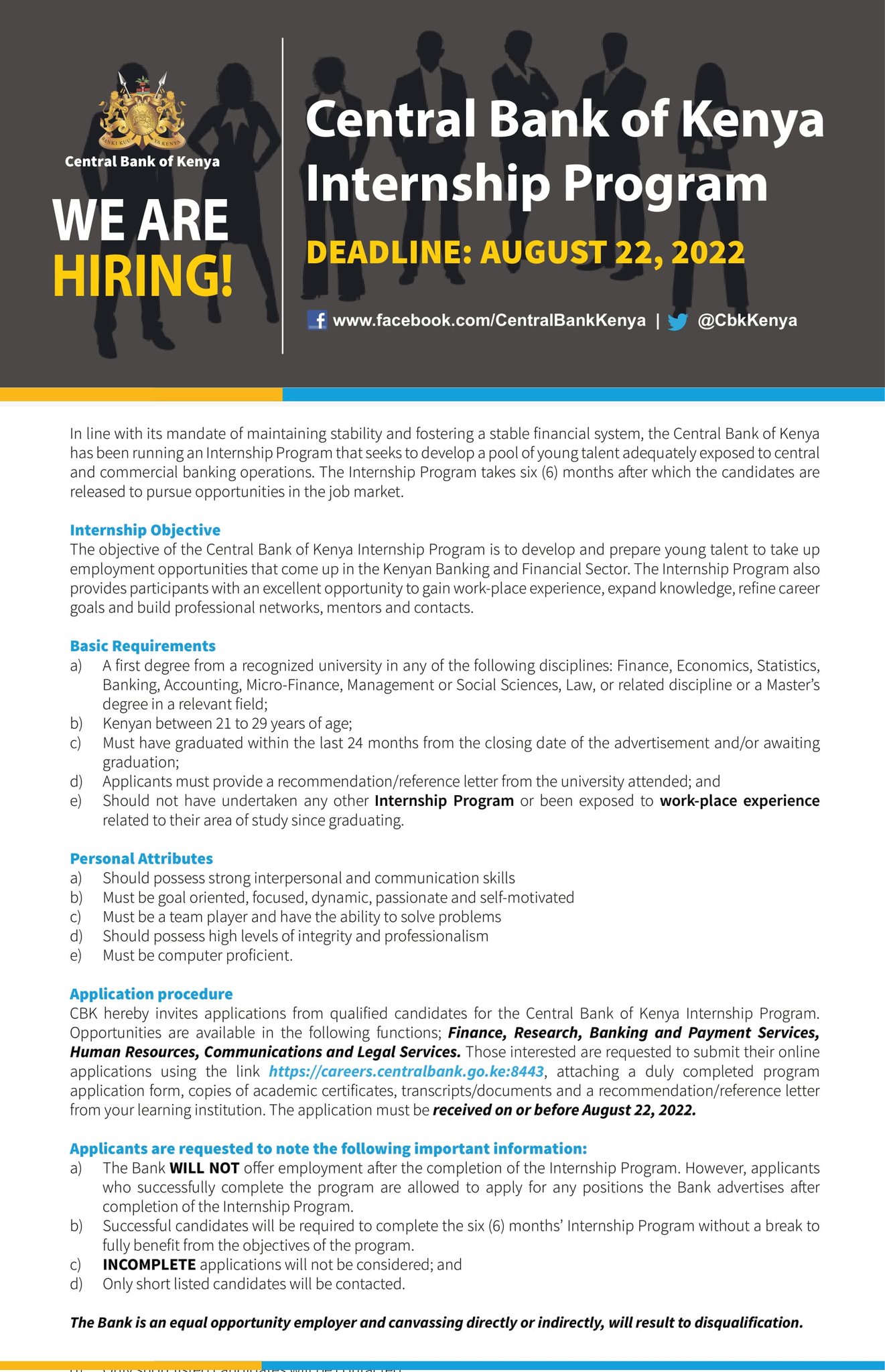 Internships Kenya on Twitter "IkoKaziKE CBKKenya https//t.co