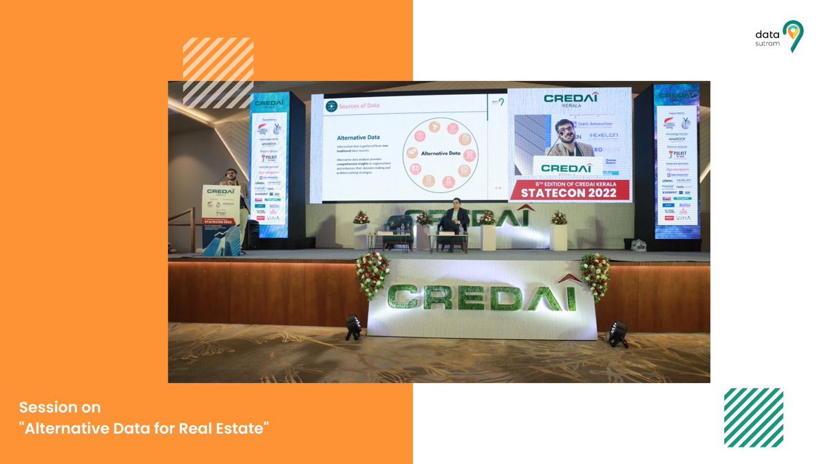 Recently, <a href="/CREDAINational/">CREDAI National</a> invited DataSutram CTO Aisik Paul to attend Kerala StateCon.This was a great platform to present his ideas about how #alternativedata will impact the way we think about creating, marketing, and selling real estate products.
#AI #ML #RealEstate